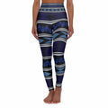 Womens High-waist Fitness Legging Yoga Pants - Dark Blue Chic Boho