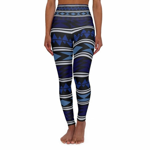 Womens High-waist Fitness Legging Yoga Pants - Dark Blue Chic Boho